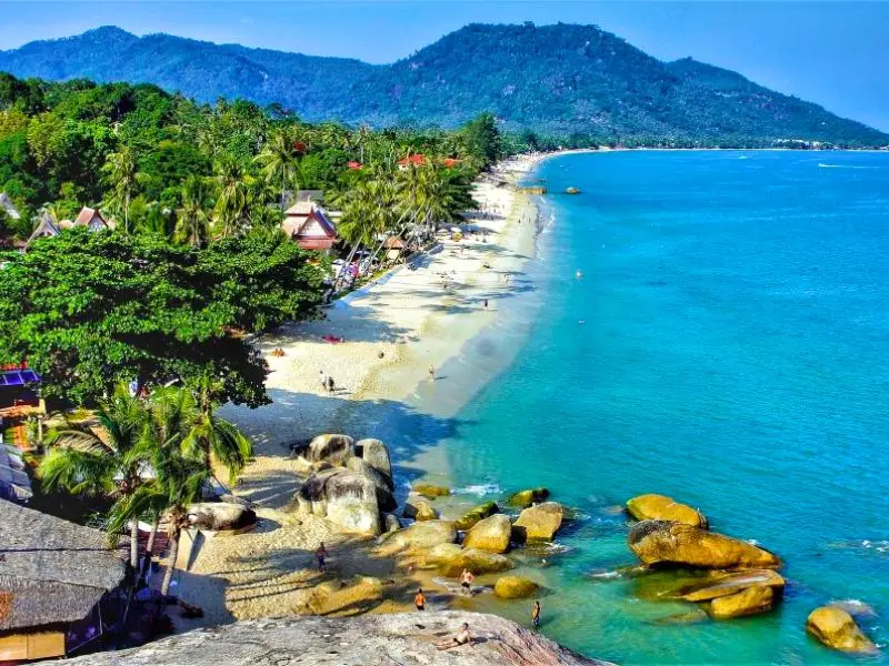 wing foiling on Koh samui in Thailand