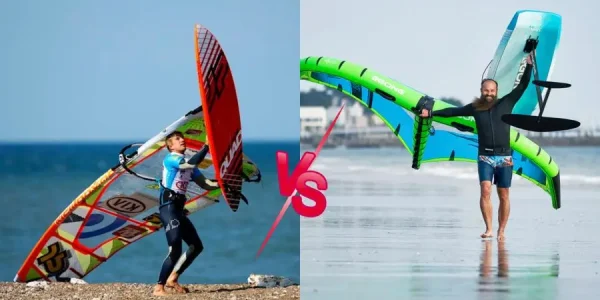 windsurfing vs wing foiling thailand